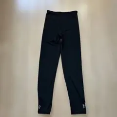 キッズ スパッツ 150cm ブラック 猫モチーフ
