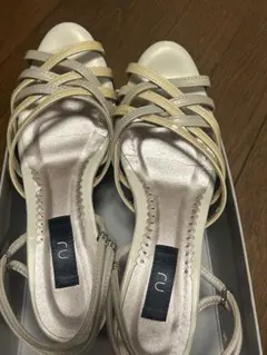 ru クロスストラップサンダル ヒール　25cmのサムネイル