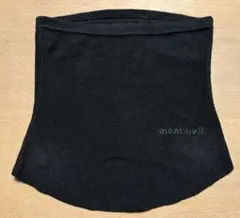 mont-bell フリース ネックウォーマー 黒　ブラック　アウトドア　ネック