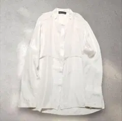 ディーゼルブラックゴールド (40・M) 白 比翼シャツ 軽やかレイヤード風