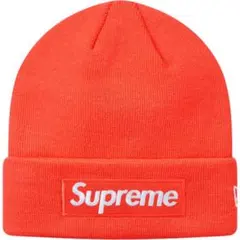 【新品】Supreme New Era Box Logo Beanie オレンジ