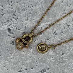 ジバンシィ GIVENCHY ネックレス 4G ダイス ゴールド ヴィンテージ