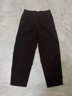 ダークブラウン ワイドパンツ