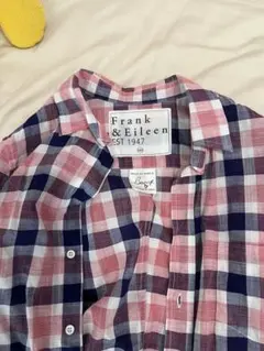 新品同様※Frank & Eileen チェック柄長袖シャツ　XXSサイズ
