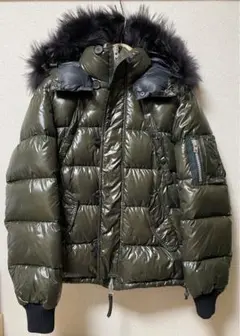 ● とみ 様専用●DUVETICA ファーダウンジャケット　メンズ44 カーキ