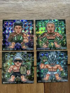 RIZIN福岡＆神戸ステッカー6枚セット 萩原京平 福田龍彌 ケイト・ロータス RIZIN福岡＆神戸ステッカー6枚セット 萩原京平 福田龍彌 ケイト