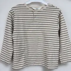 H&M 長袖ボーダーカットソー 122/128