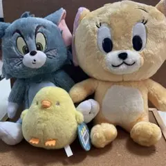 トム&ジェリーぬいぐるみ　ぴよぴよふわりん