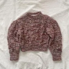 the new society マーブルカラー ニット 3y