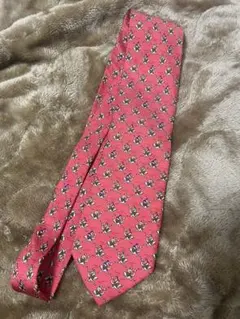 【HERMES】ネクタイ　silk100パー　ダチョウに乗った人