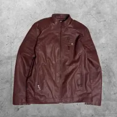 希少 00s【archive】single riders jacket/5XL