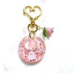 シマエナガ❁⃘*.゜レジンチャーム 桜