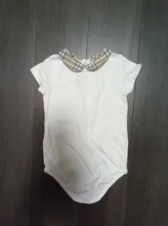 BURBERRY チェック襟 ロンパース 12ヶ月用