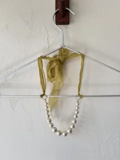 コットンパールネックレス