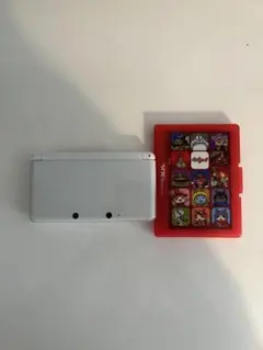 値下げ可能‼️ジャンク品ニンテンドー3DS ホワイト ゲームカット10個セット付き