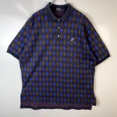 USA製　Polo by Ralph Lauren ポロシャツ　アーガイル柄