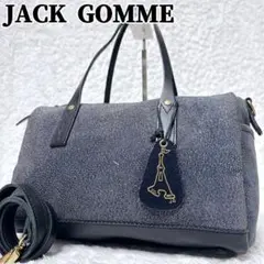 未使用✨jack gomme ジャックゴム トートバッグ ボストン 2way 黒 