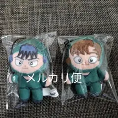 忍たま乱太郎　ほわぬい　善法寺伊作　食満留三郎　マスコット　ぬいぐるみ　2点