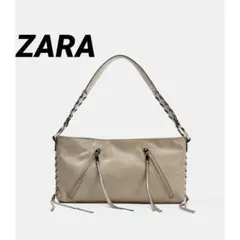 ZARA サテン地 ハンドバッグ チェーンストラップ付 - メルカリ