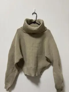 MURUA ベージュ タートルネックセーター