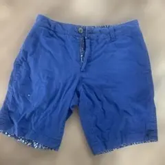 ELEMENTネイビー ショートパンツ 花柄 裾折り返しのサムネイル