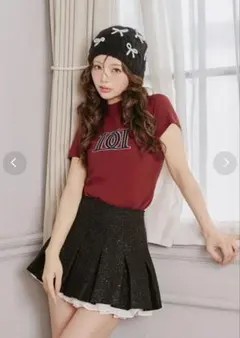 Darich ダーリッチ ( DDロゴベーシックニットトップス （レッド）赤