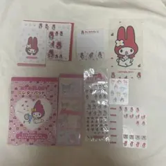【サンリオ　マイメロディー】レターセット・メモ帳・シール