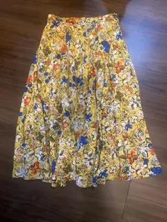 PINORE フレアスカート イエロー