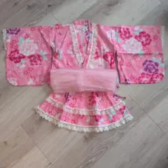arisana 浴衣ドレス 120cm ピンク 花柄　アリサナ
