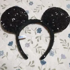 東京ディズニーリゾート ミッキーマウス耳カチューシャ　スパンコール