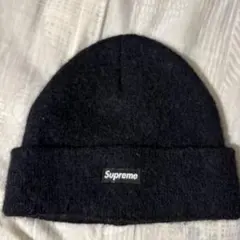 正規品　Supreme ニット帽　ビーニー　モヘア　ブラック　黒　野村周平着用 正規品 Supreme ニット帽 ビーニー モヘア ブラック 黒 野村周平