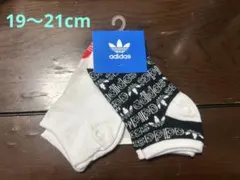 adidas originals ソックス　2足セット　19〜21センチ