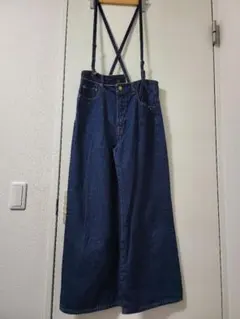 cepo セポ 濃紺 サロペット ワイドパンツ サイズM