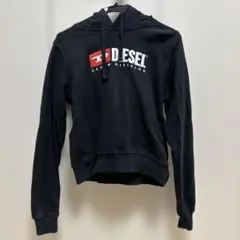 DIESEL ブラック フード付きパーカー