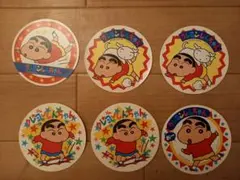 『レトロ』クレヨンしんちゃんシールステッカー 6枚セット