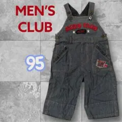MEN’S CLUB MINI サロペット 95 ストライプ デニム風 美品