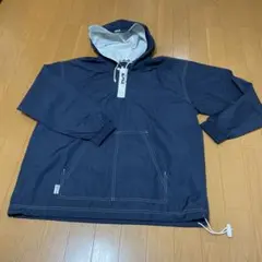 FILA フード付きナイロン綿プルオーバー　ネイビー