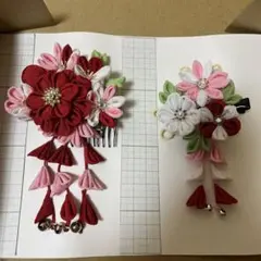 つまみ細工　成人式　髪飾り　振り袖　浴衣　入学式　卒業式　結婚式　着物