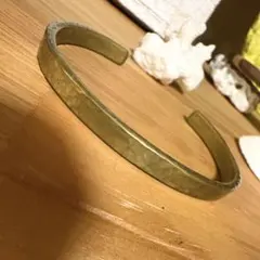 真鍮　BRASS 刻印あり　バングル