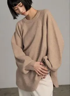 LOWRYS FARM シャツテイルニットプルオーバー