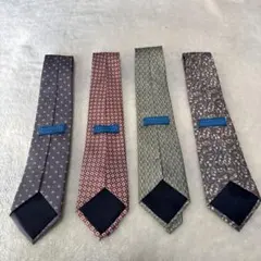 【クリーニング済】ARTPOLITANネクタイ 4本まとめ売り シルク総柄