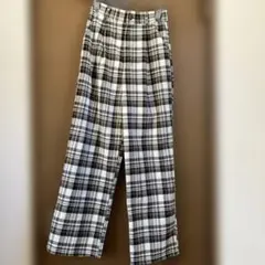 レディース　チェックパンツ