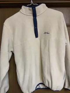 L.L.Bean フリースジャケット ハーフジップ クリーム色