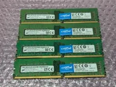 S0493 CRUCIAL DDR4-2666MHz 16GB×4枚 64GB - メルカリ