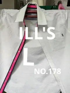 ILL'S 半袖シャツ ホワイト L NO.MB322301　NO.178