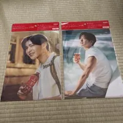 目黒蓮　キリン 午後の紅茶 オリジナルクリアファイル 2種セット