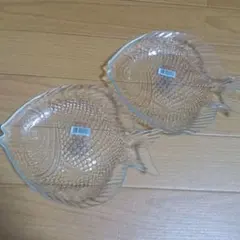 魚型 ガラスプレート 2枚セット トルコ製のサムネイル