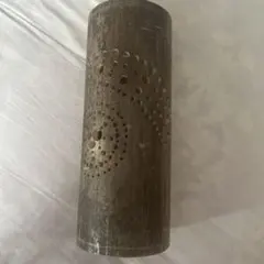 竹燈籠 竹製 ランプシェード 筒型 透かし彫り インテリア