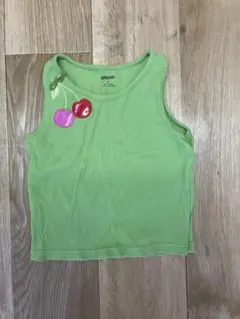 緑色チェリー刺繍タンクトップのサムネイル
