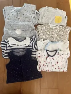 ロンパースセット まとめ売り　50〜70 8枚